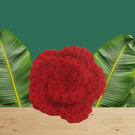 Broche de Rose - Bébé Crochet