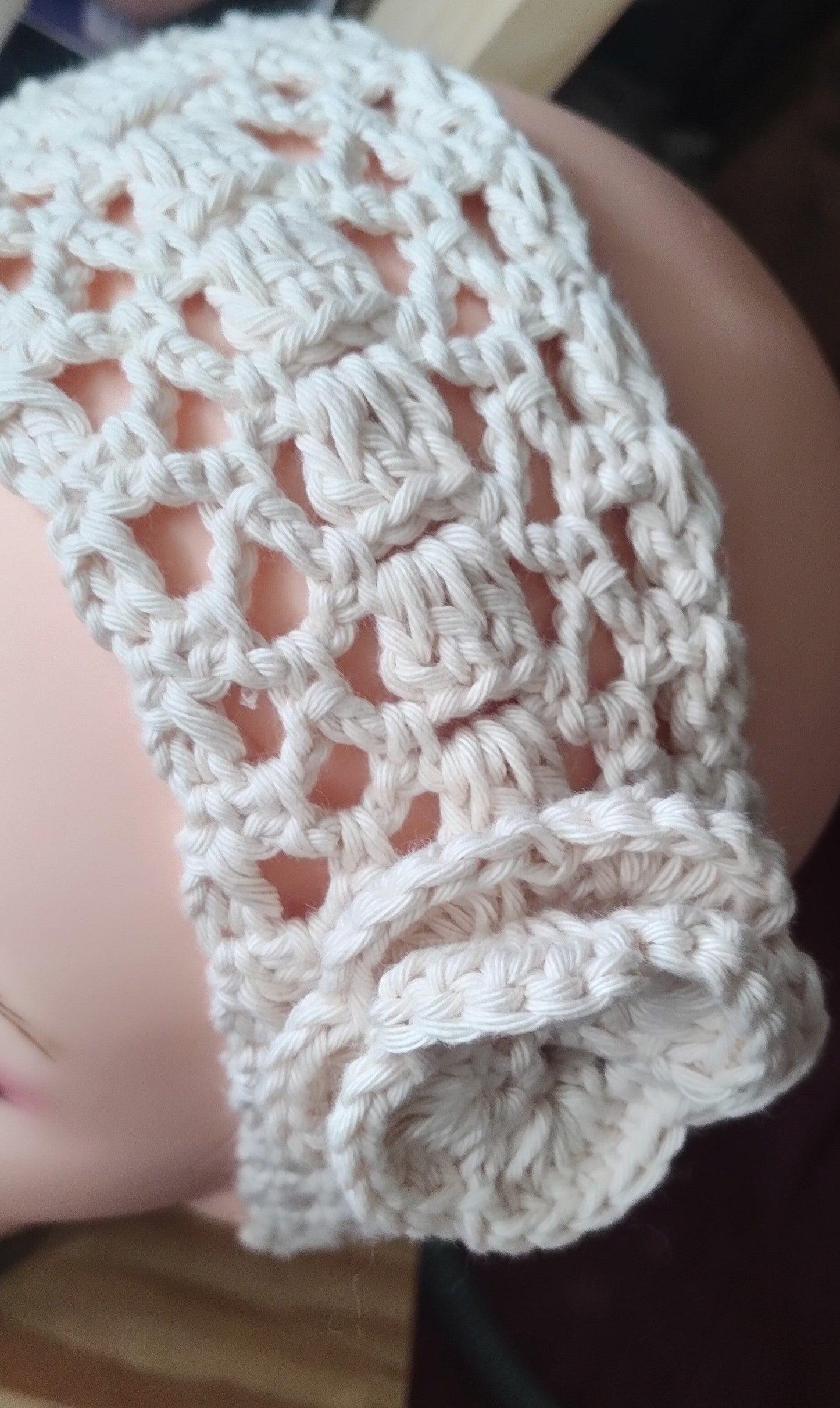 Headband Ruban fleuri - Bébé Crochet