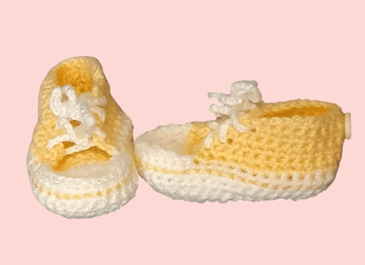 les baskets d'Anna couleur mélisse et beurre